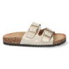 Sandalias planas dorada mujer planta bio 1AY-1056