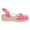 Sandalias de cuña mujer color apricot