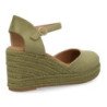 Sandalias de cuña media en yute para mujer CF-3036