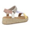 Sandalias de cuña baja en yute para mujer CF-3037