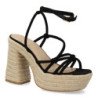 Sandalias de tacón y plataforma en yute para mujer CF-5080