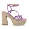 Sandalias de tacón y plataforma en yute para mujer CF-5080