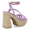 Sandalias de tacón y plataforma en yute para mujer CF-5080