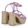 Sandalias de tacón y plataforma en yute para mujer CF-5080