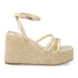 Sandalias de plataforma en yute tiras para mujer JC-3225