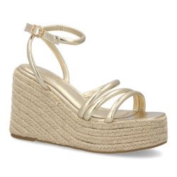 Sandalias de plataforma en yute tiras para mujer JC-3225
