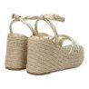 Sandalias de plataforma en yute tiras para mujer JC-3225