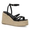 Sandalias de plataforma en yute tiras para mujer JC-3225