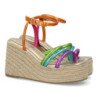 Sandalias de plataforma en yute tiras para mujer JC-3225