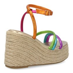 Sandalias de plataforma en yute tiras para mujer JC-3225