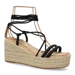 Sandalias de plataforma en yute tiras para mujer JNS336