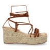 Sandalias de plataforma en yute tiras para mujer JNS336
