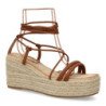Sandalias de plataforma en yute tiras para mujer JNS336
