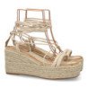 Sandalias de plataforma en yute tiras para mujer JNS336