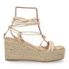 Sandalias de plataforma en yute tiras para mujer JNS336