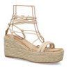 Sandalias de plataforma en yute tiras para mujer JNS336