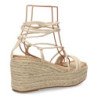 Sandalias de plataforma en yute tiras para mujer JNS336