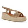 Sandalias de plataforma en yute para mujer MT-83