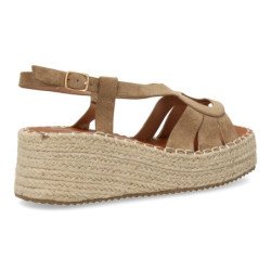 Sandalias de plataforma en yute para mujer MT-83