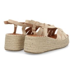 Sandalias de plataforma en yute para mujer MT-83