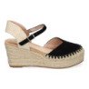 Sandalias de cuña media en yute para mujer color beige 5Q92