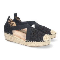 Sandalias planas en yute para mujer LLI-03