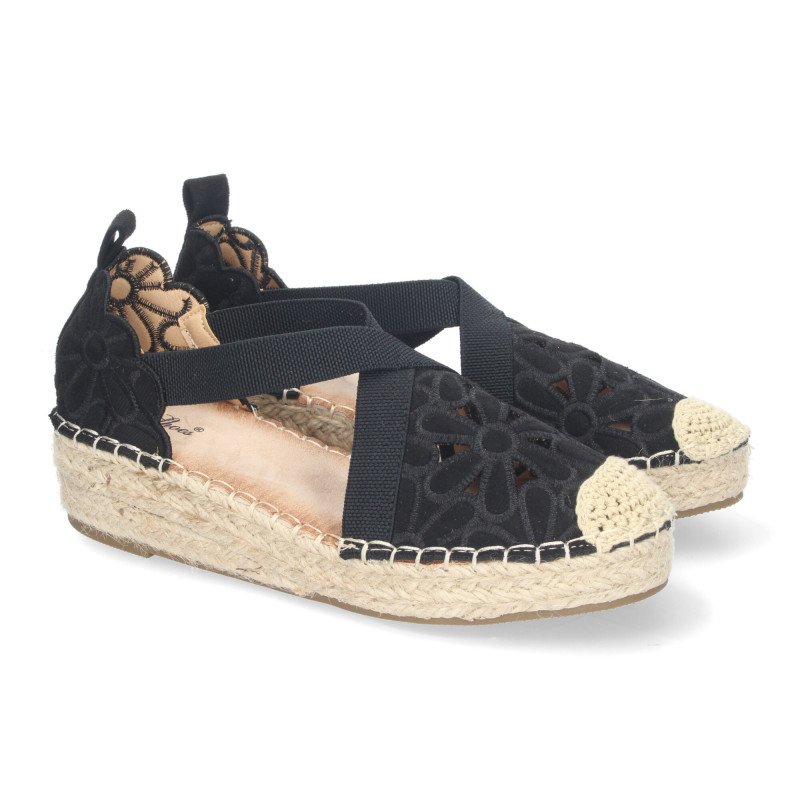 Sandalias planas en yute para mujer LLI-03