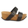 Sandalias de cuña bio con pala fina mujer color beige M-08