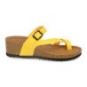 Sandalias de cuña bio tipo esclava mujer color amarillo M-28
