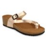 Sandalias de cuña bio tipo esclava mujer color amarillo M-28