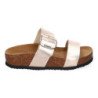 Sandalias planas material bio comoda mujer color beige M-282