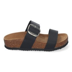 Sandalias planas material bio comoda mujer color beige M-282