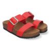 Sandalias planas material bio comoda mujer color beige M-282