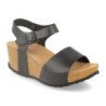 Sandalias bio plataforma pala simple para mujer color blanco M-77