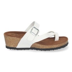 Sandalias de cuña bio estilo esclava para mujer color beige YF-87