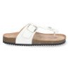 Sandalias planta bio tipo esclava con hebilla mujer color blanco 1A-1618