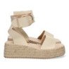 Sandalias planas mujer con yute color beige 1EC-0138