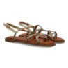 Sandalias planas cómodas trenzadas para mujer multicolor 1U4