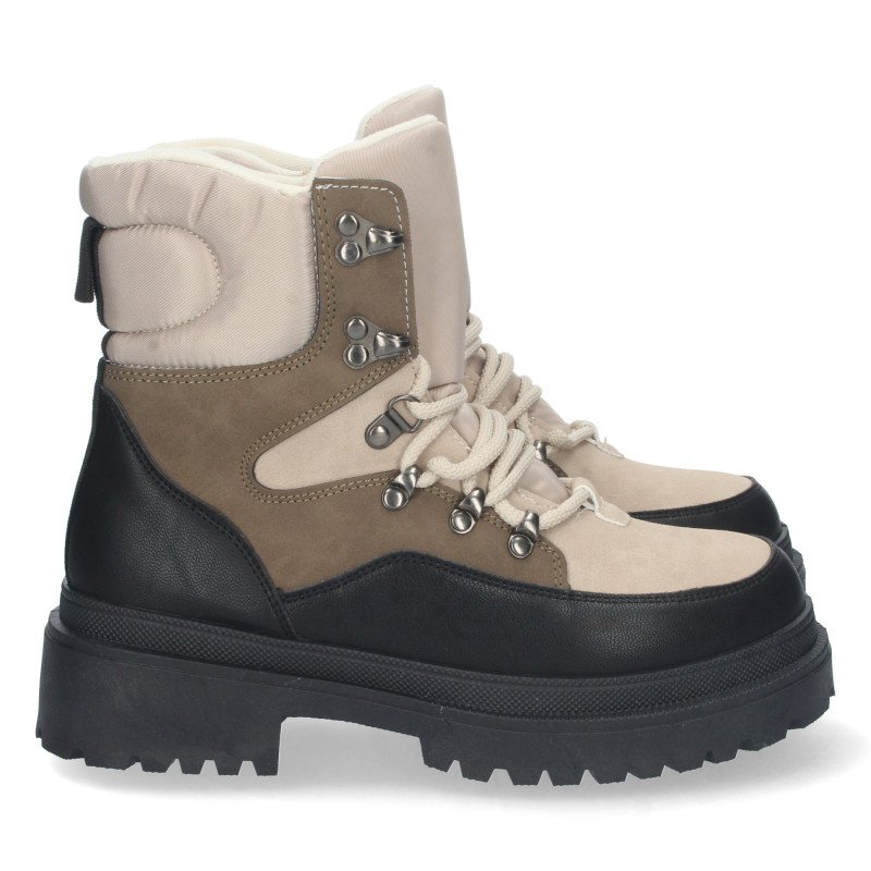Botin plano para mujer comodo con estampado multicolor y cierre