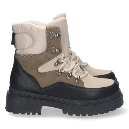 Botin plano para mujer comodo con estampado multicolor y cierre