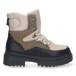 Botin plano para mujer comodo con estampado multicolor y cierre