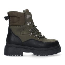 Botin plano para mujer comodo con estampado multicolor y cierre