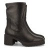 Botines tacón cómodo suela track mujer color negro
