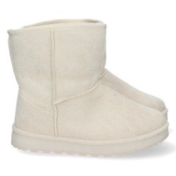 Botas australianas caña media forradas en pelo mujer color beige