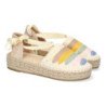 Alpargatas planas en yute estilo valenciana para mujer multi color 3U27