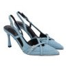 Zapatos de vestir tacón fino para mujer color azul 5U13