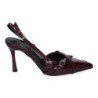 Zapatos de vestir tacón fino para mujer color burdeos 5U13