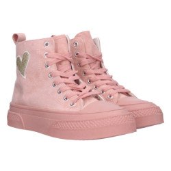 Zapatillas deportivas altas mujer color rosa 9102