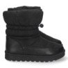 Botas bajas negras acolchadas cierre elástico mujer
