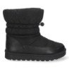 Botas bajas negras acolchadas cierre elástico mujer